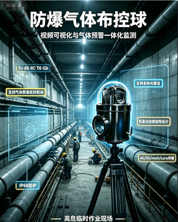 防爆气体联动布控球：2026 年工业高危场景安全监控新刚需